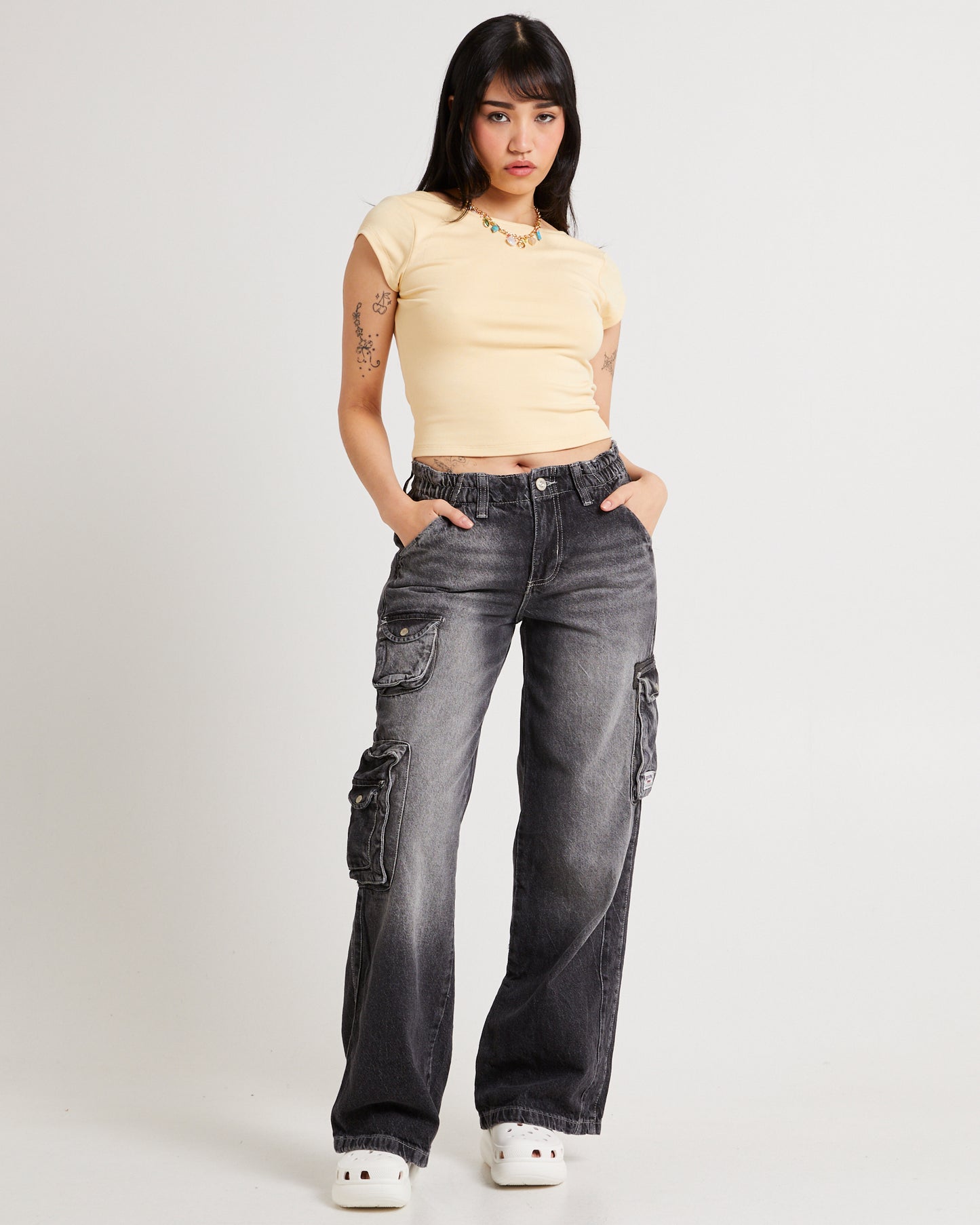 Y2K Low Rise Cargo Jeans