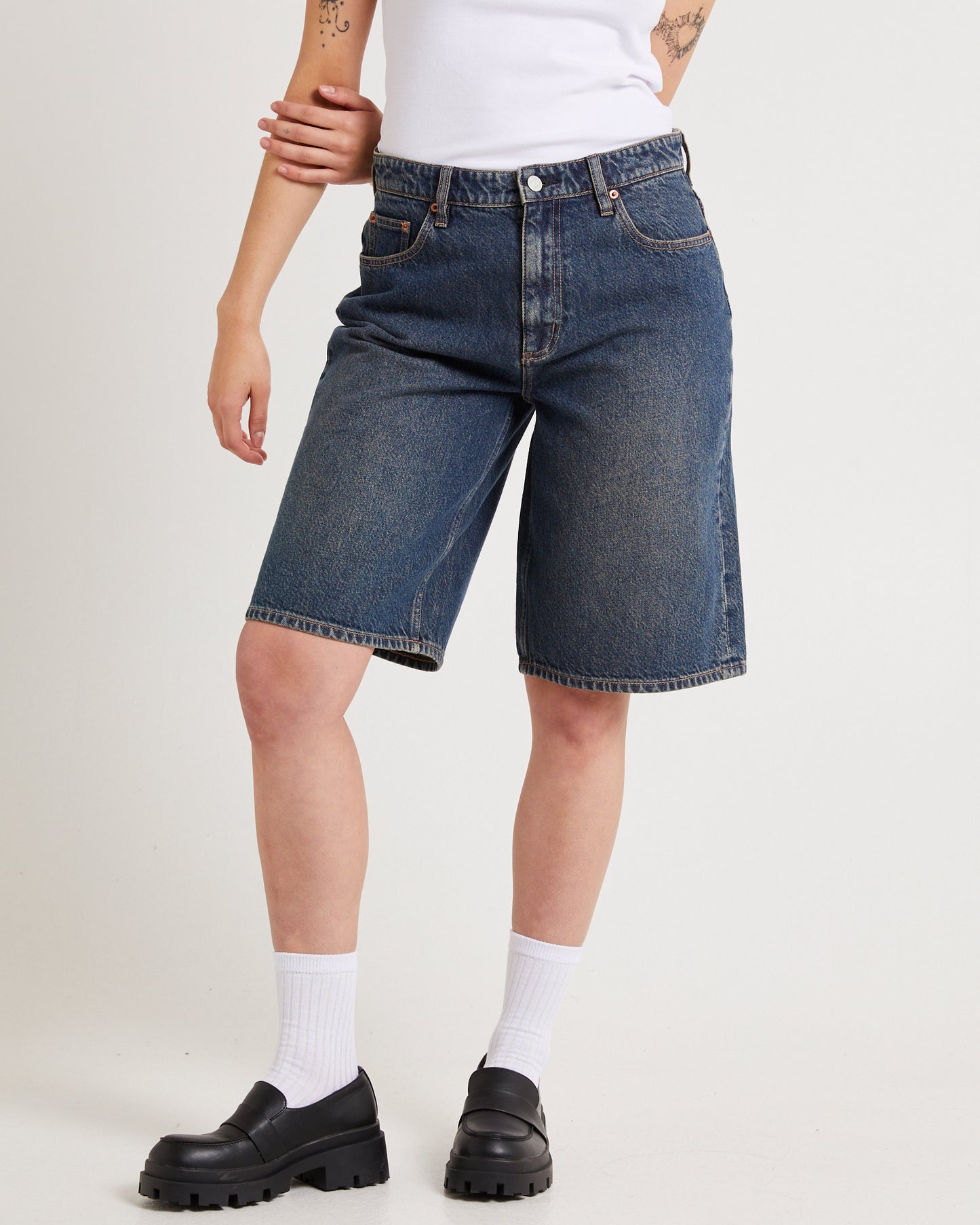 Low Slouch Relaxed Denim Jorts