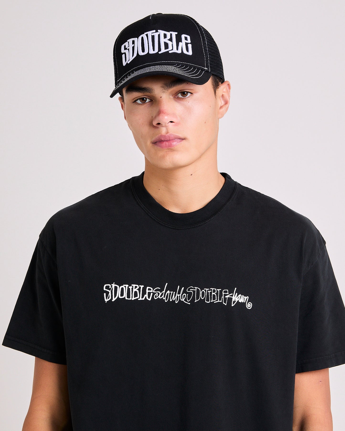 Mid-Block Curved Peak Trucker Cap