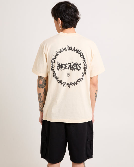 Fire Pit Retro Fit T-Shirt SAND