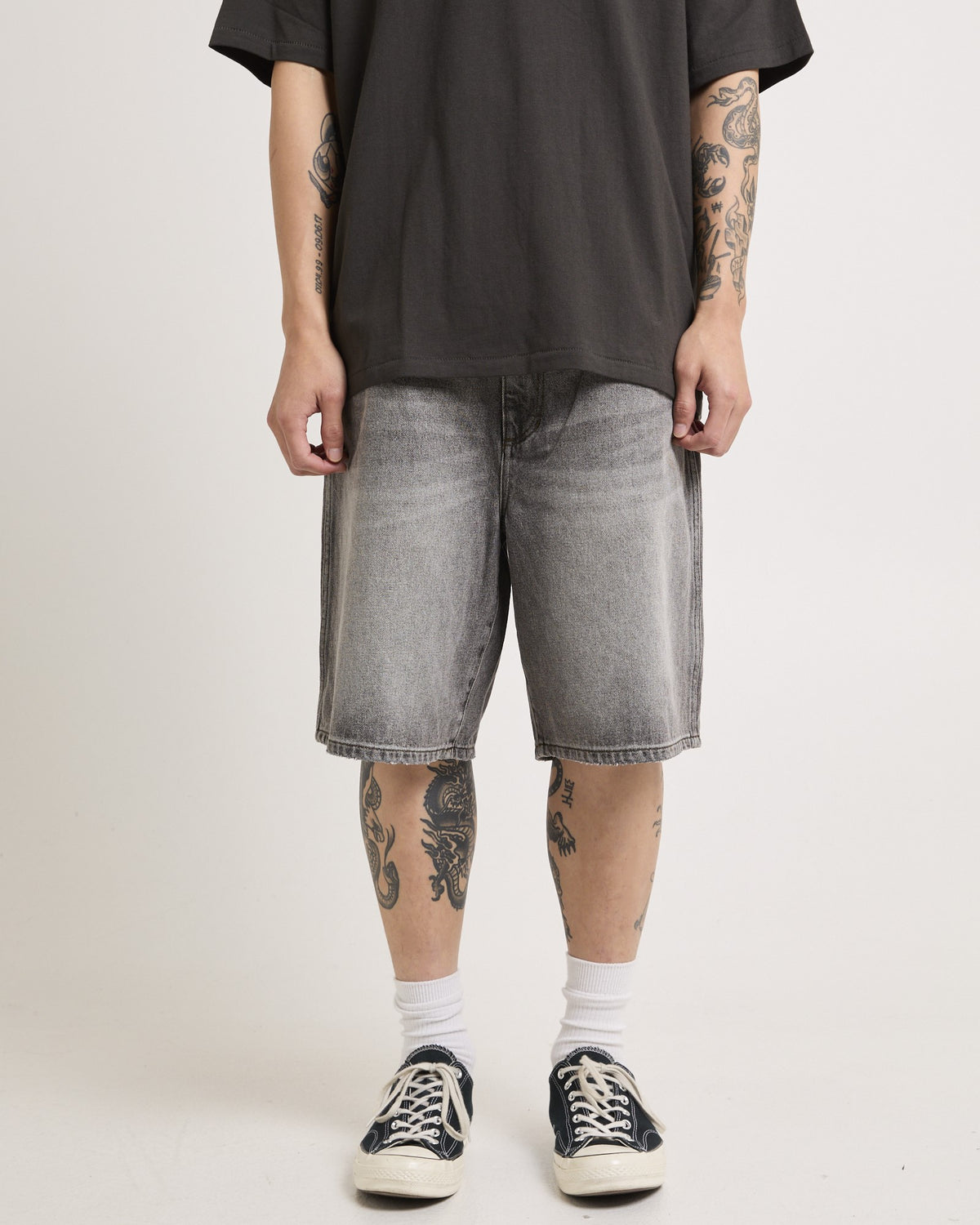 Steezy Relaxed Shorts TOP GREY