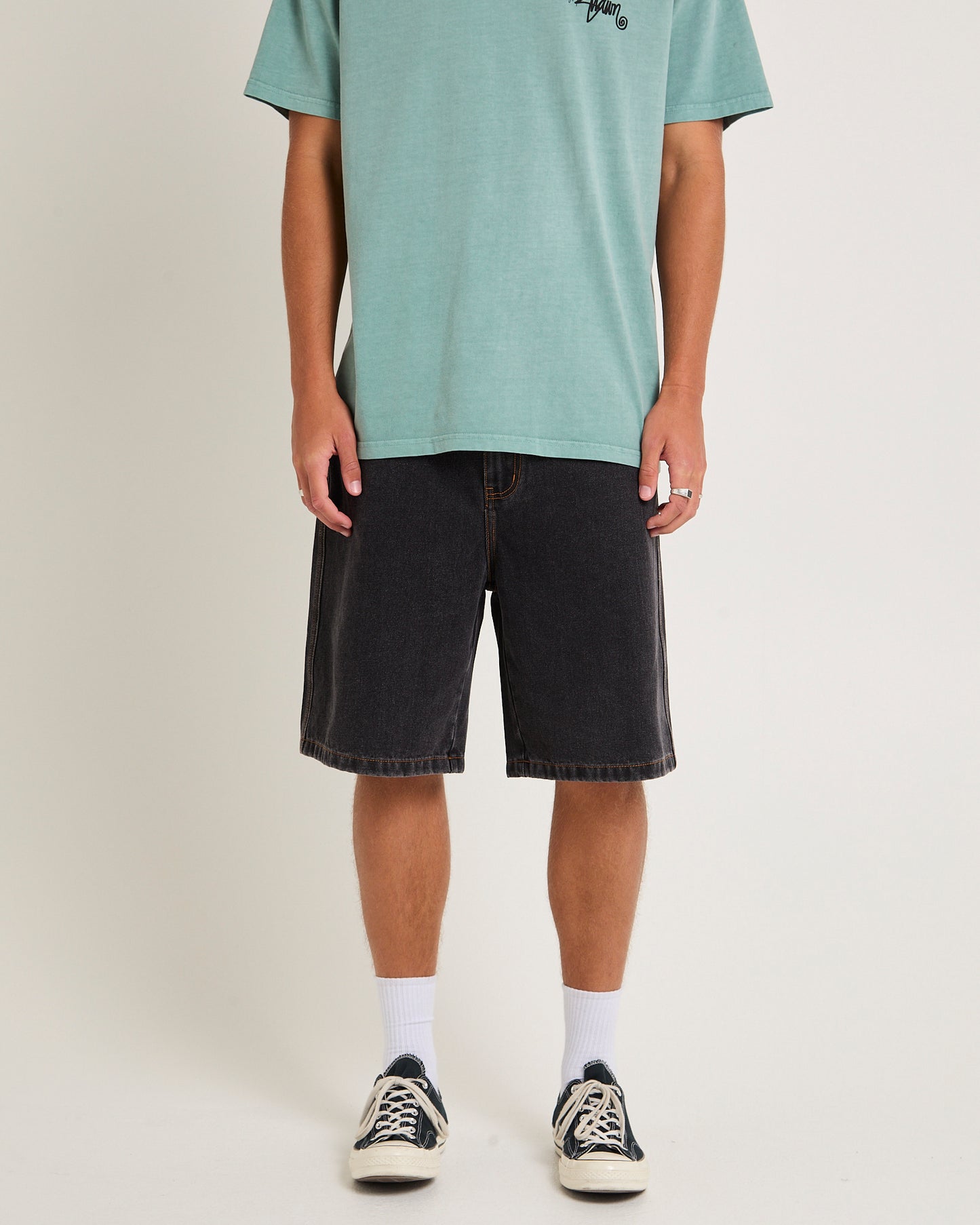 Emb Denim Standard Shorts