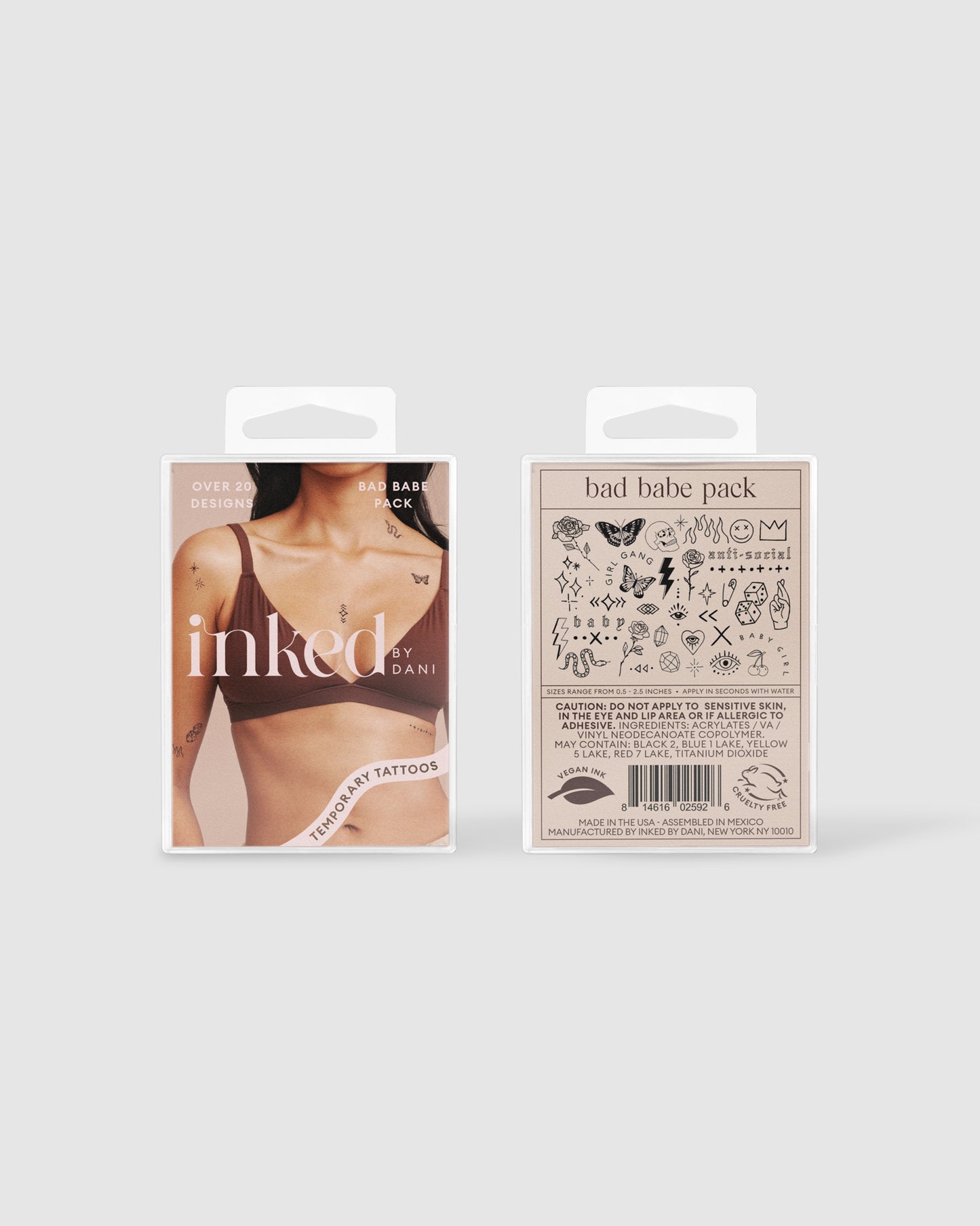 Bad Babe Temporary Tattoo Pack