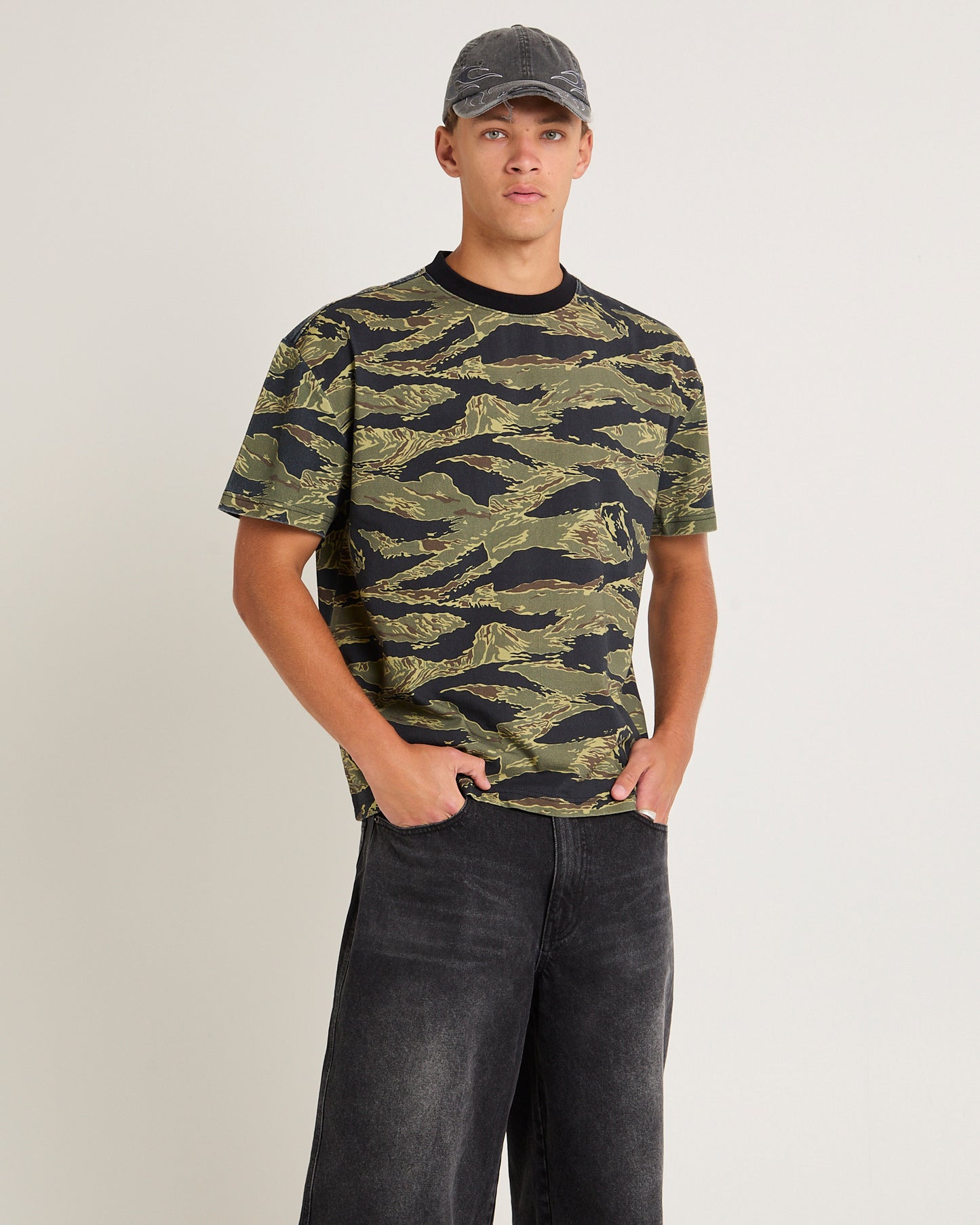 Tiger Camo Cropped T-Shirt