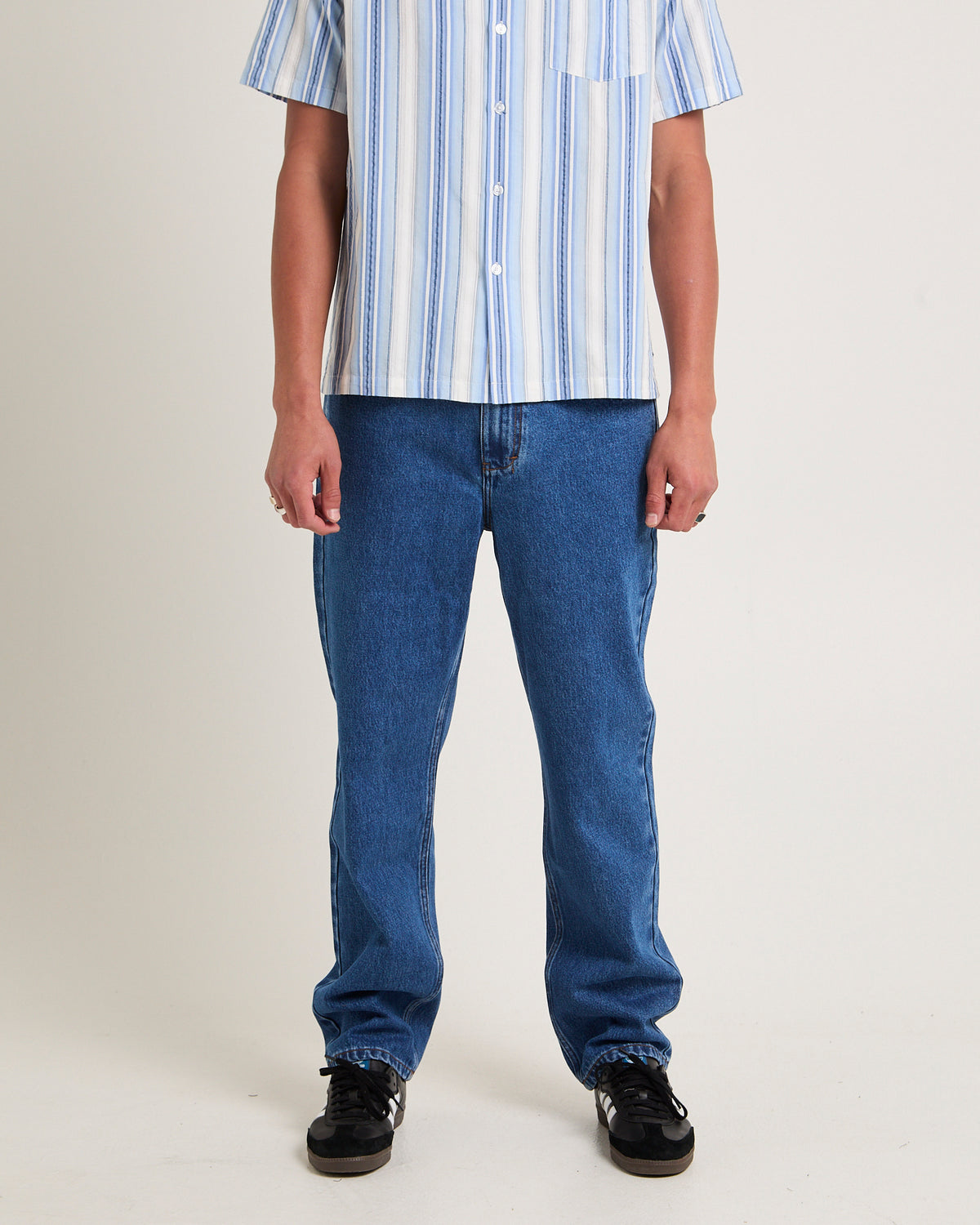 Reunion Straight Leg Denim Jeans CAPRI INDIGO