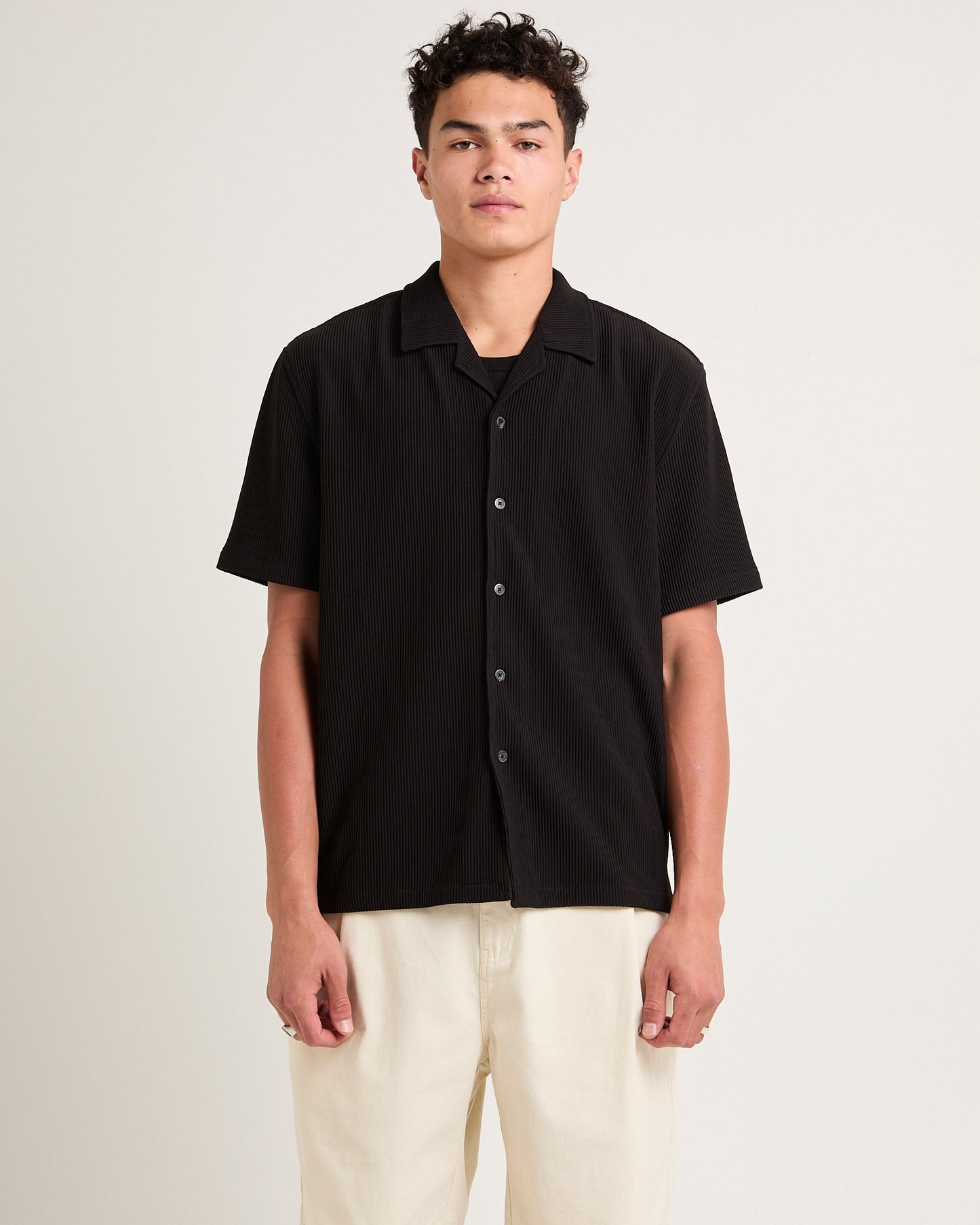 Pleated Resort Short SleeveShirt