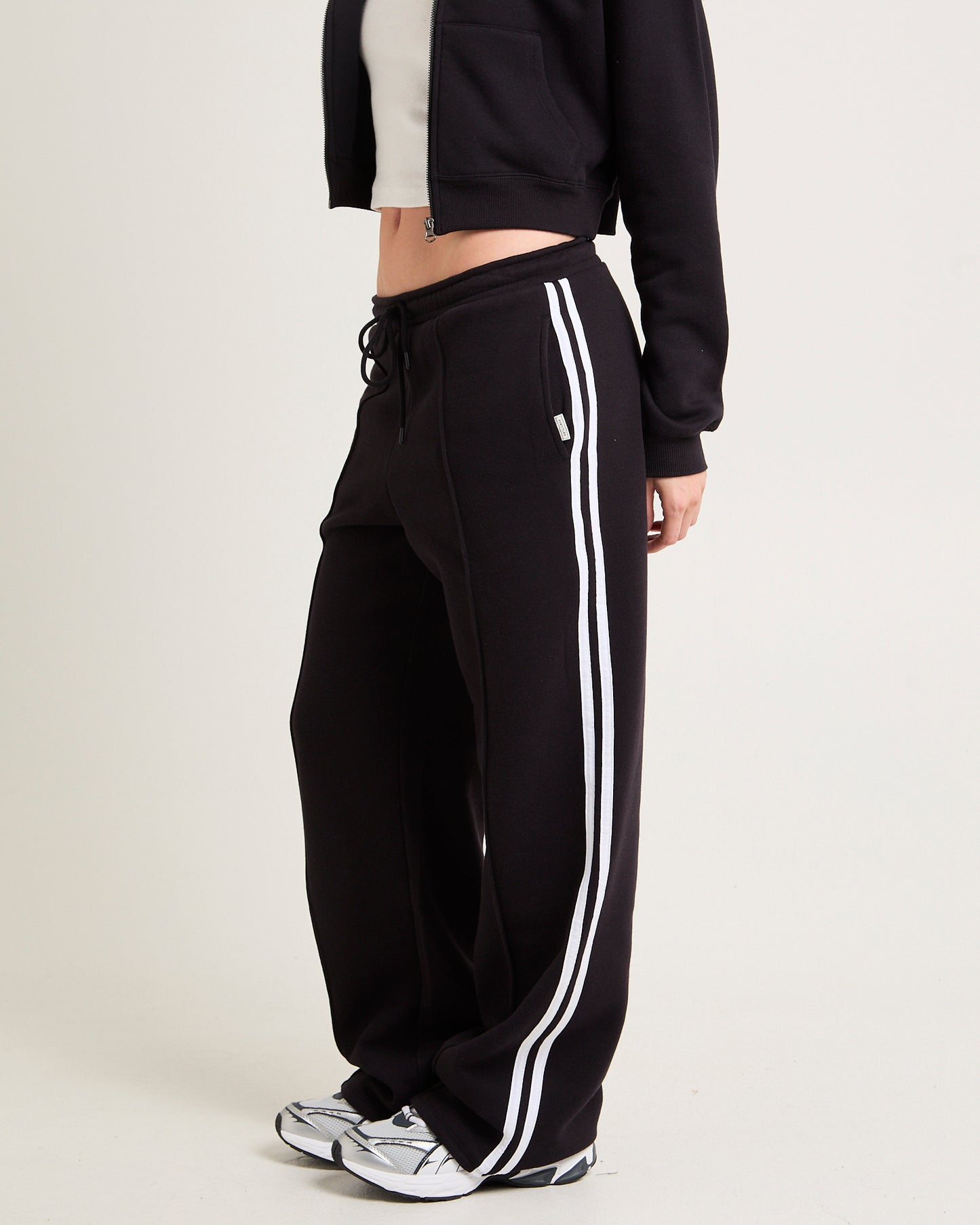 Subtitled Baggy Track Pants