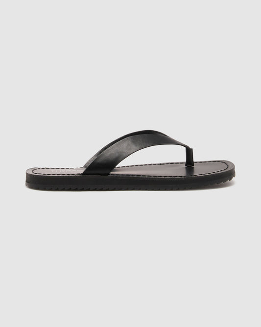 Undone Thong Sandals BLACK