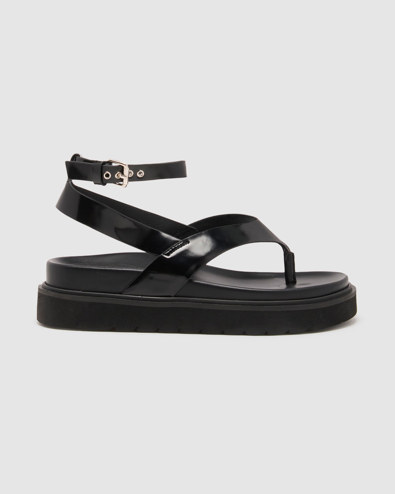 Visa Patent Sandals BLACK