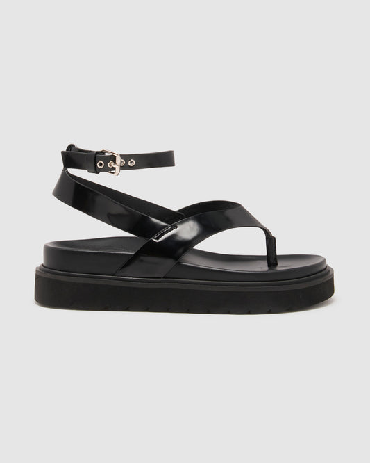 Visa Patent Sandals BLACK