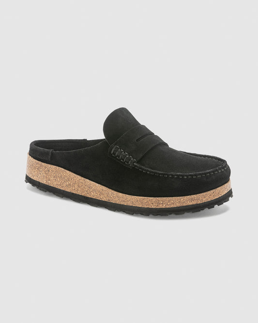 Naples Suede Leather Sandals BLACK