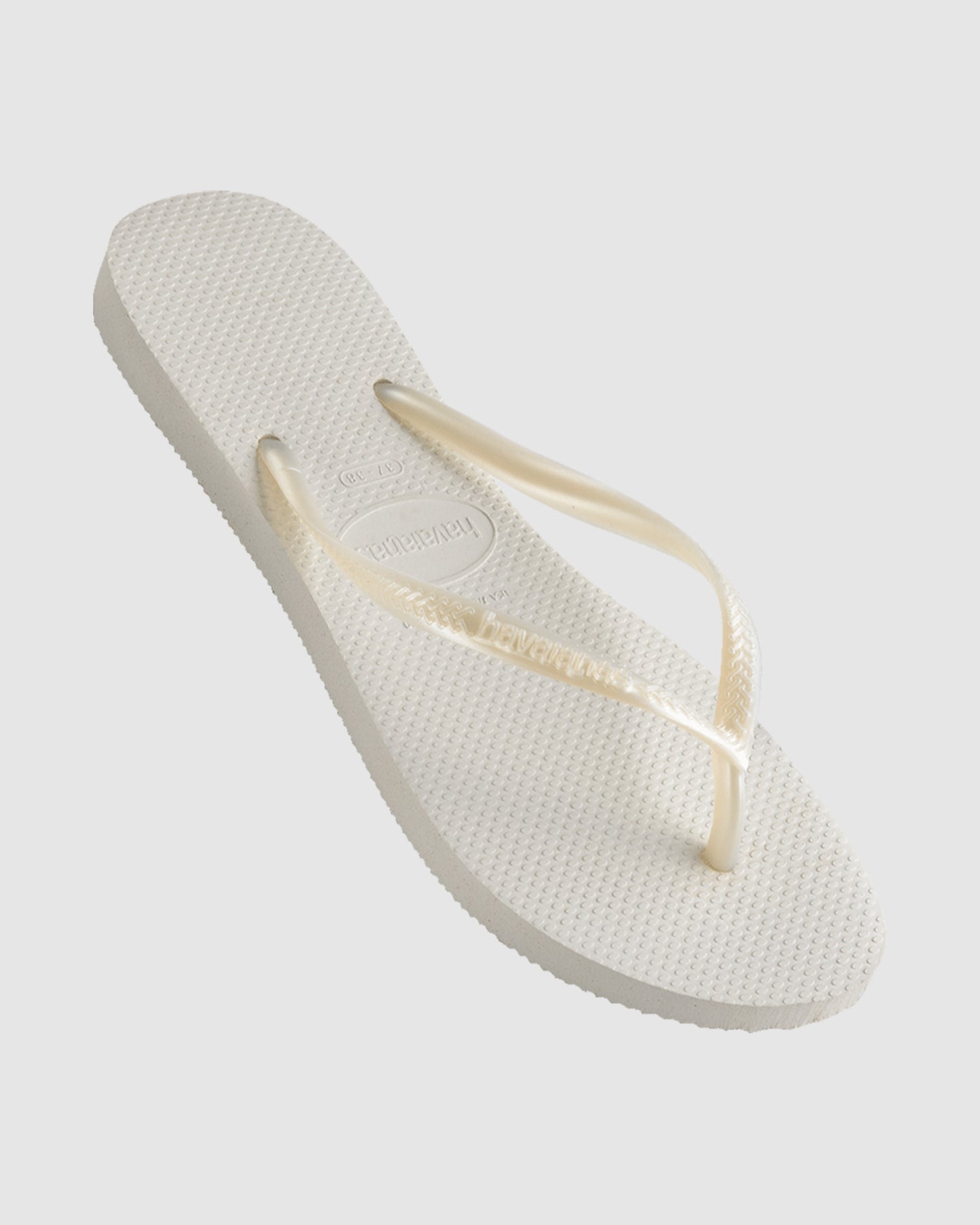 Slim Metallic Thongs