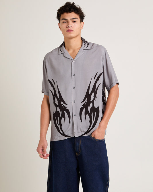 Nu Short Sleeve Resort Shirt GREY