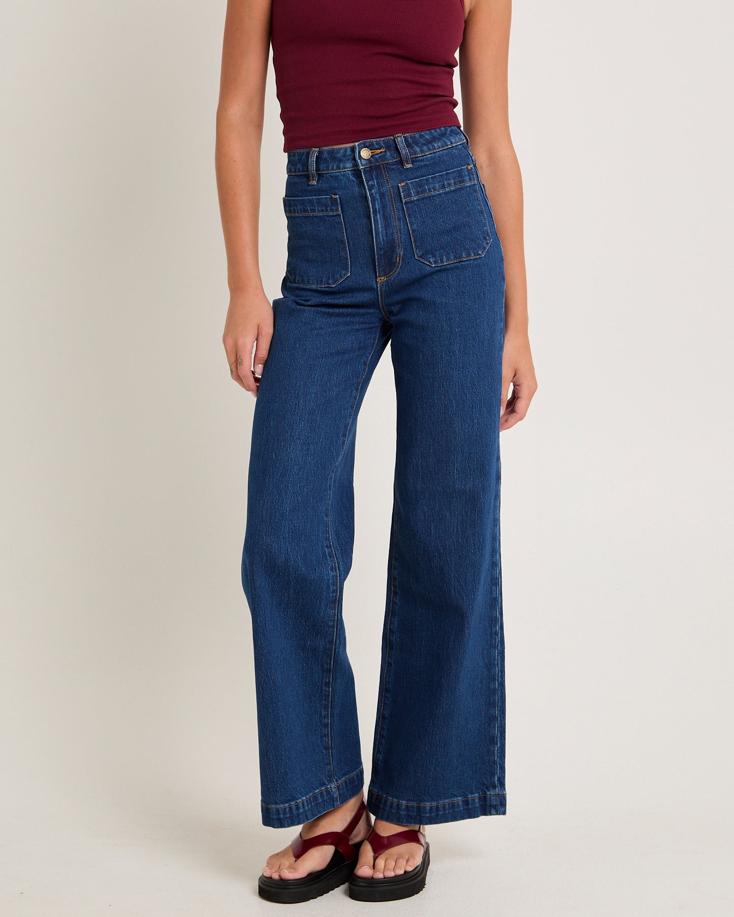 Sailor Denim Jeans Long Eco Ruby