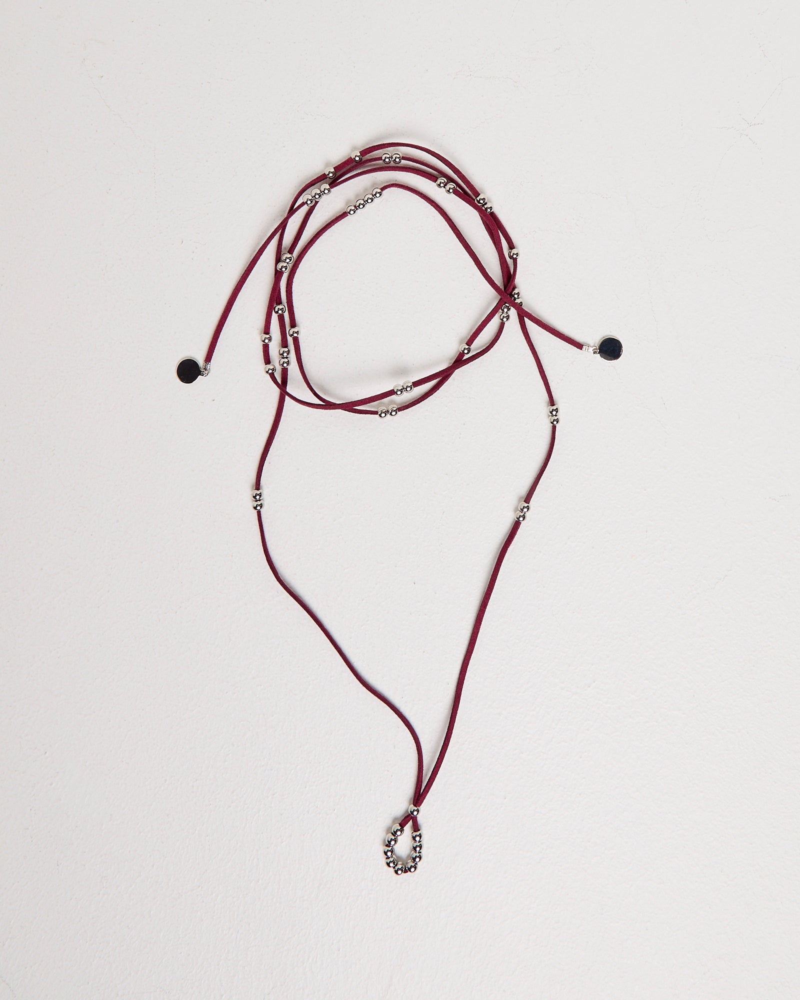 Bella Rope Necklace BURGUNDY