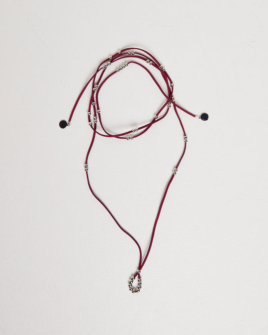 Bella Rope Necklace BURGUNDY