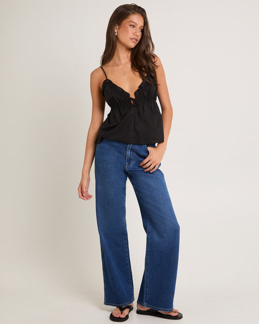 Hi Bells Flared Denim Jeans HEADLINER BLUE