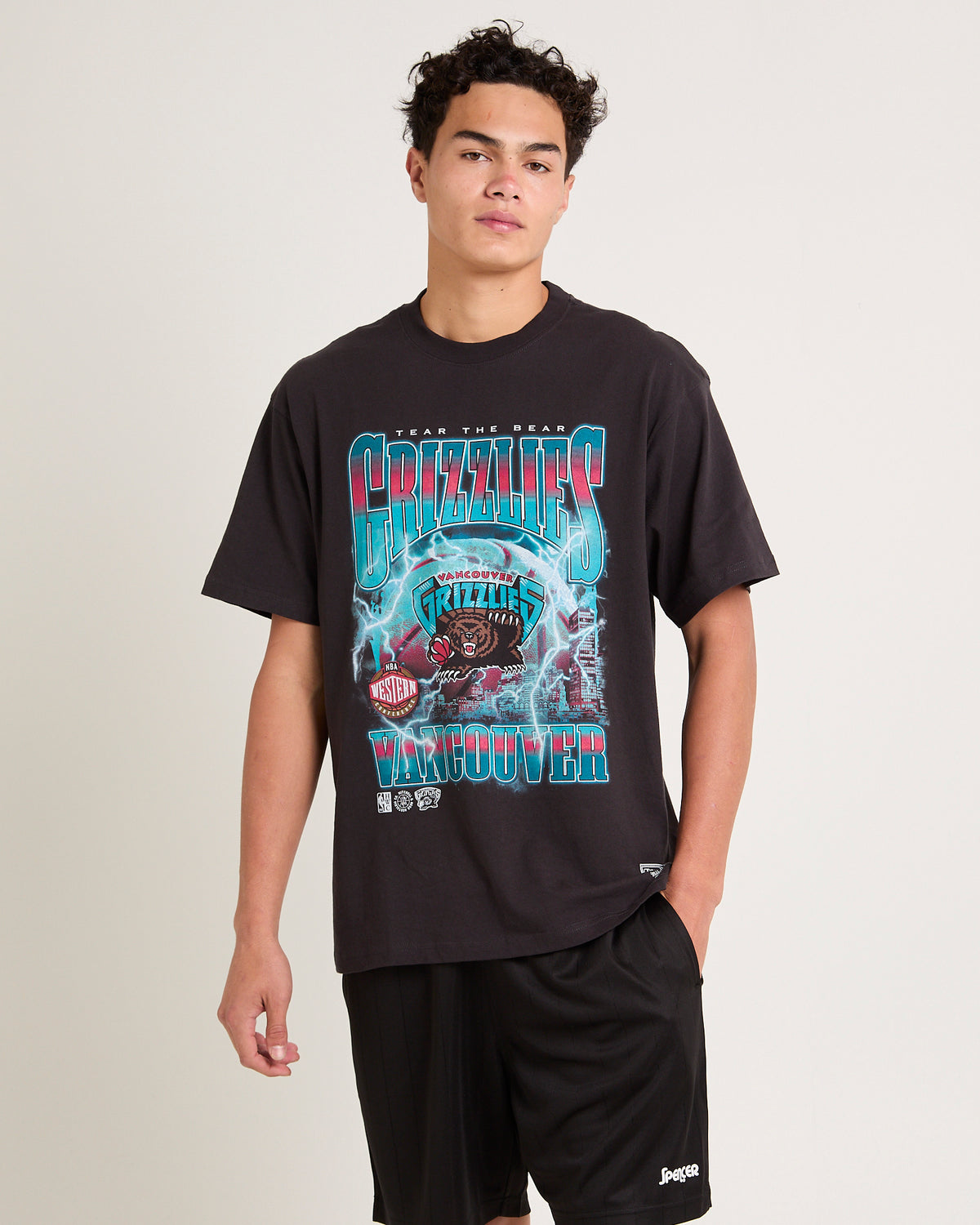 Vancouver Grizzlies City Strike T-Shirt FADED BLACK