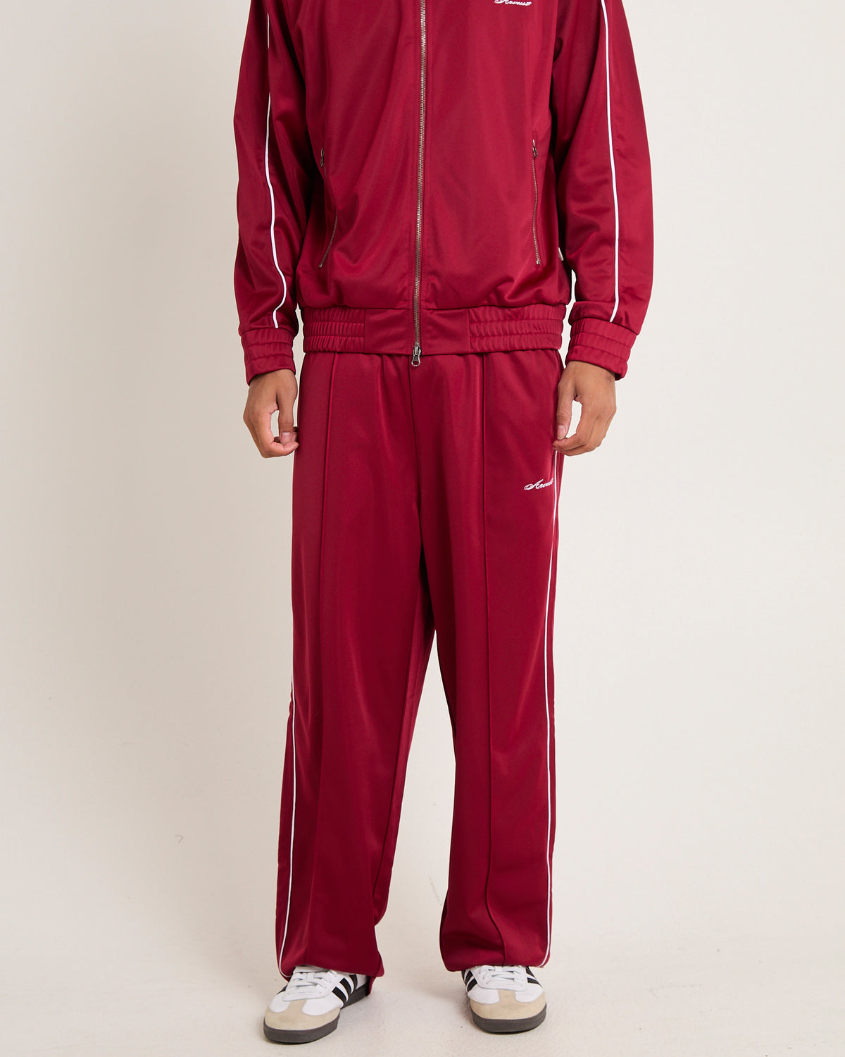 Script Tricot Track Pants WINE
