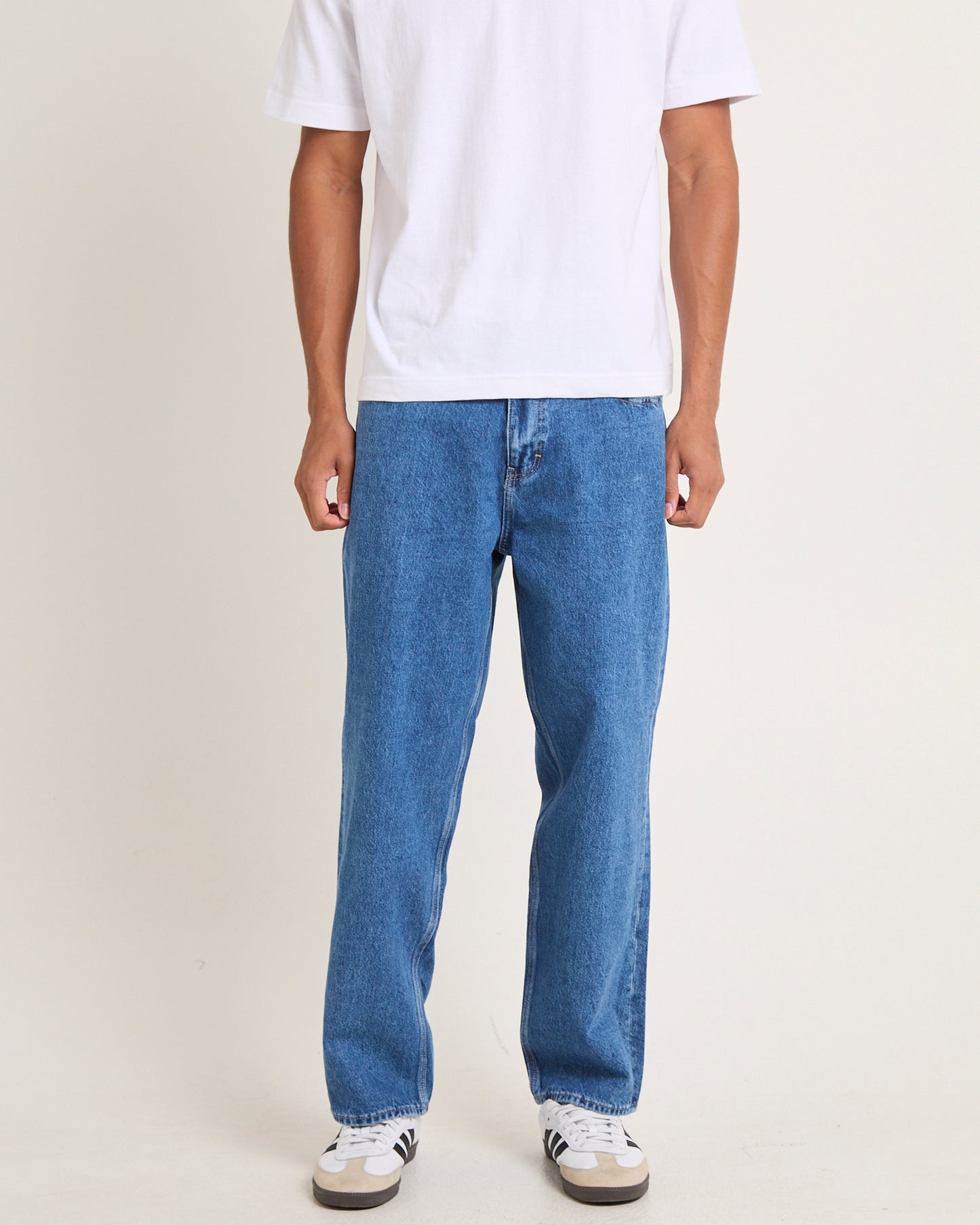 L-Four Baggy Denim Jeans Rooftop Blue