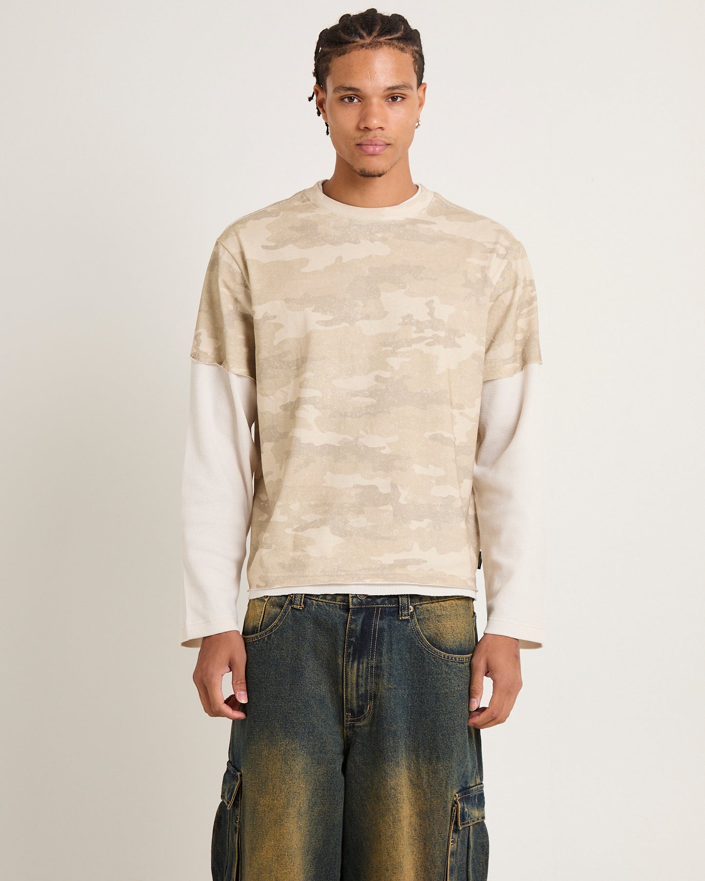 Camo Double Sleeves T-Shirt