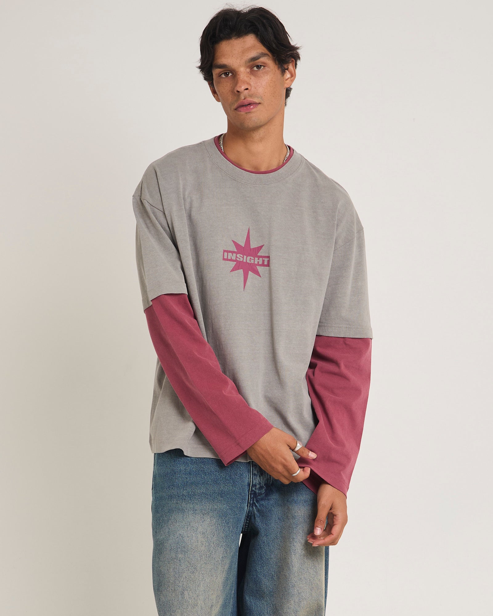 Orb Double Layer Long Sleeve T-Shirt – General Pants Co.