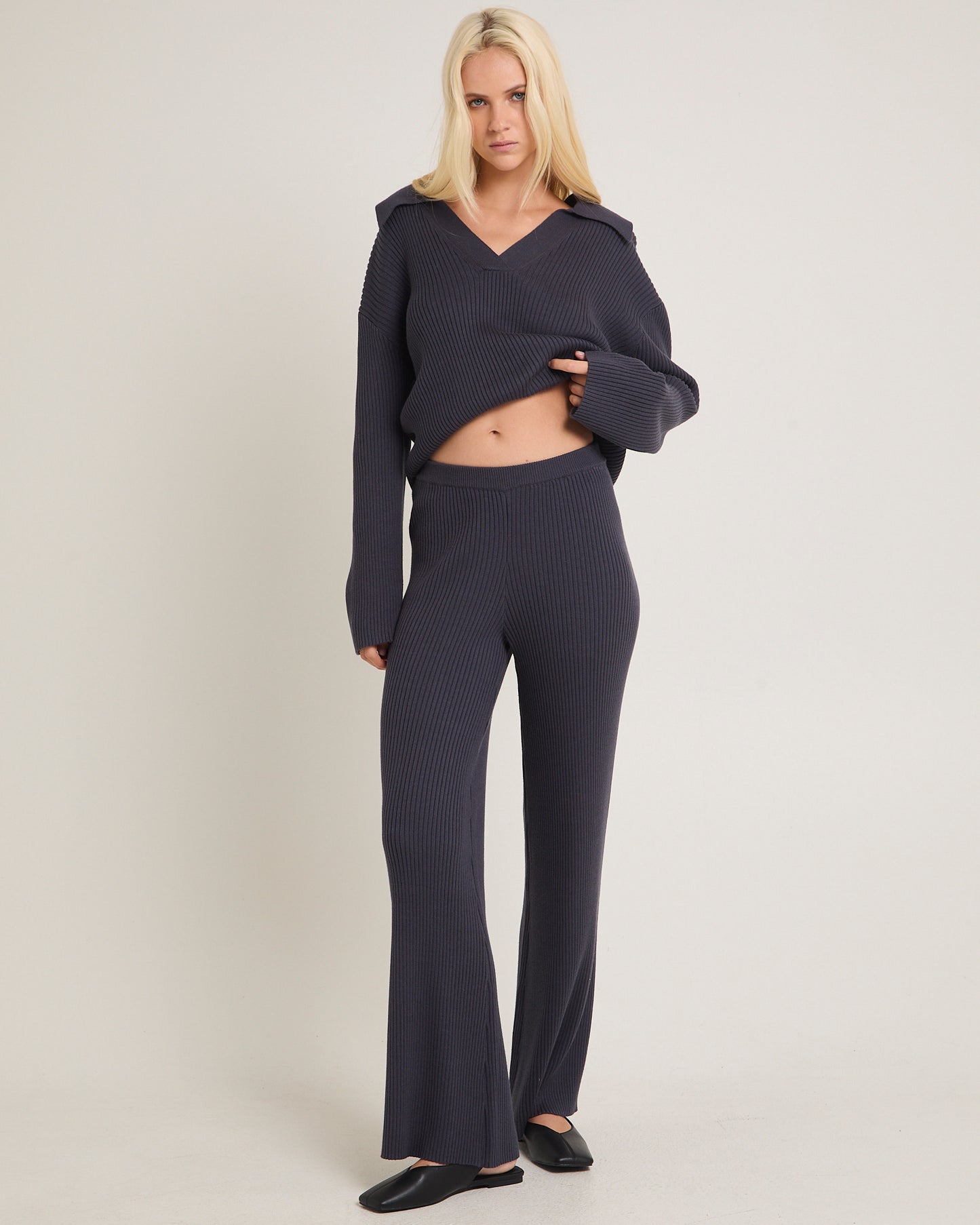 Stella Ribbed Knit Pants
