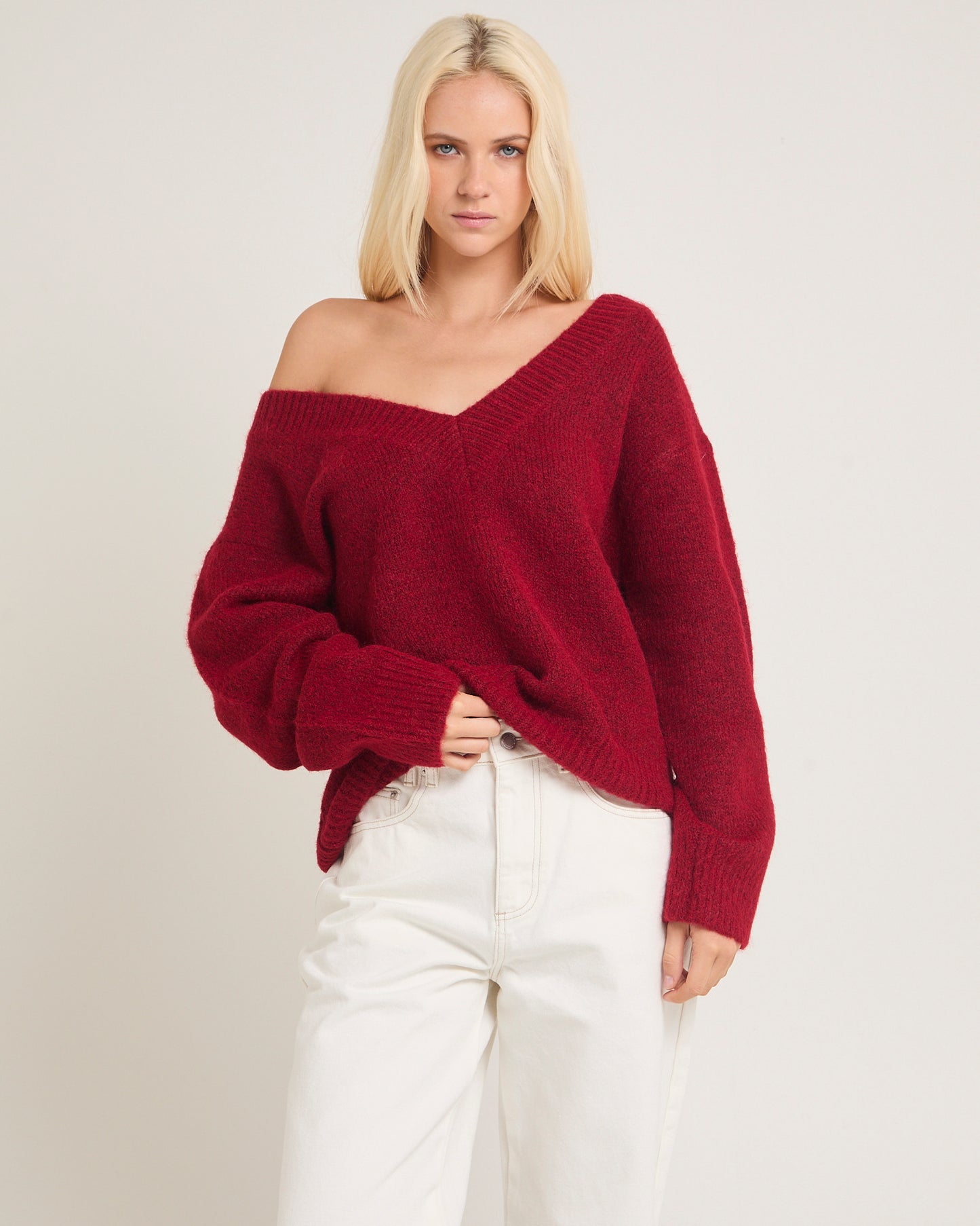 Capri V Neck Knit Jumper