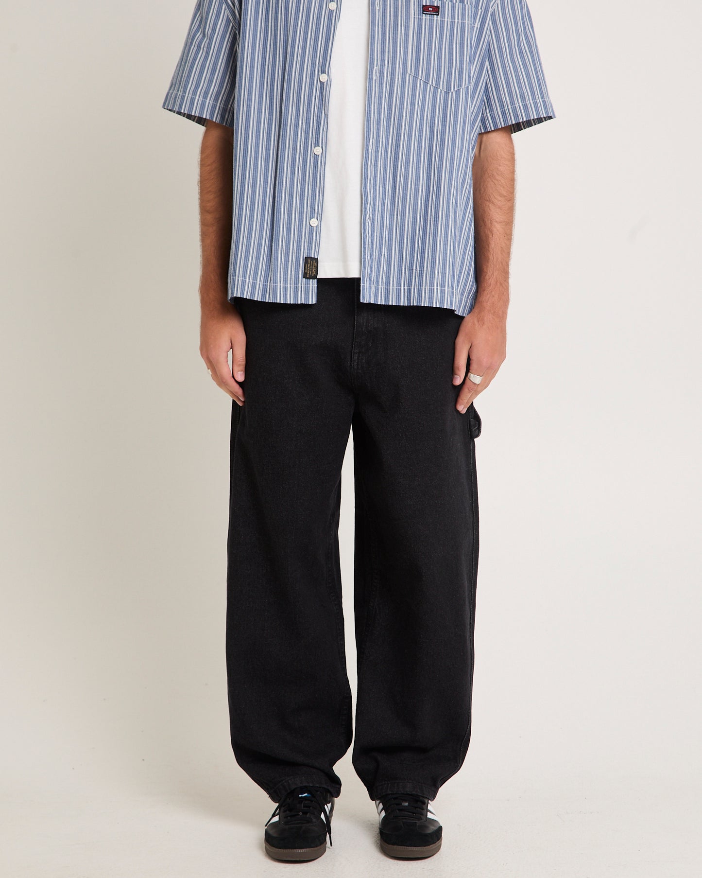 Kay Embroided Wide Leg Denim Pants