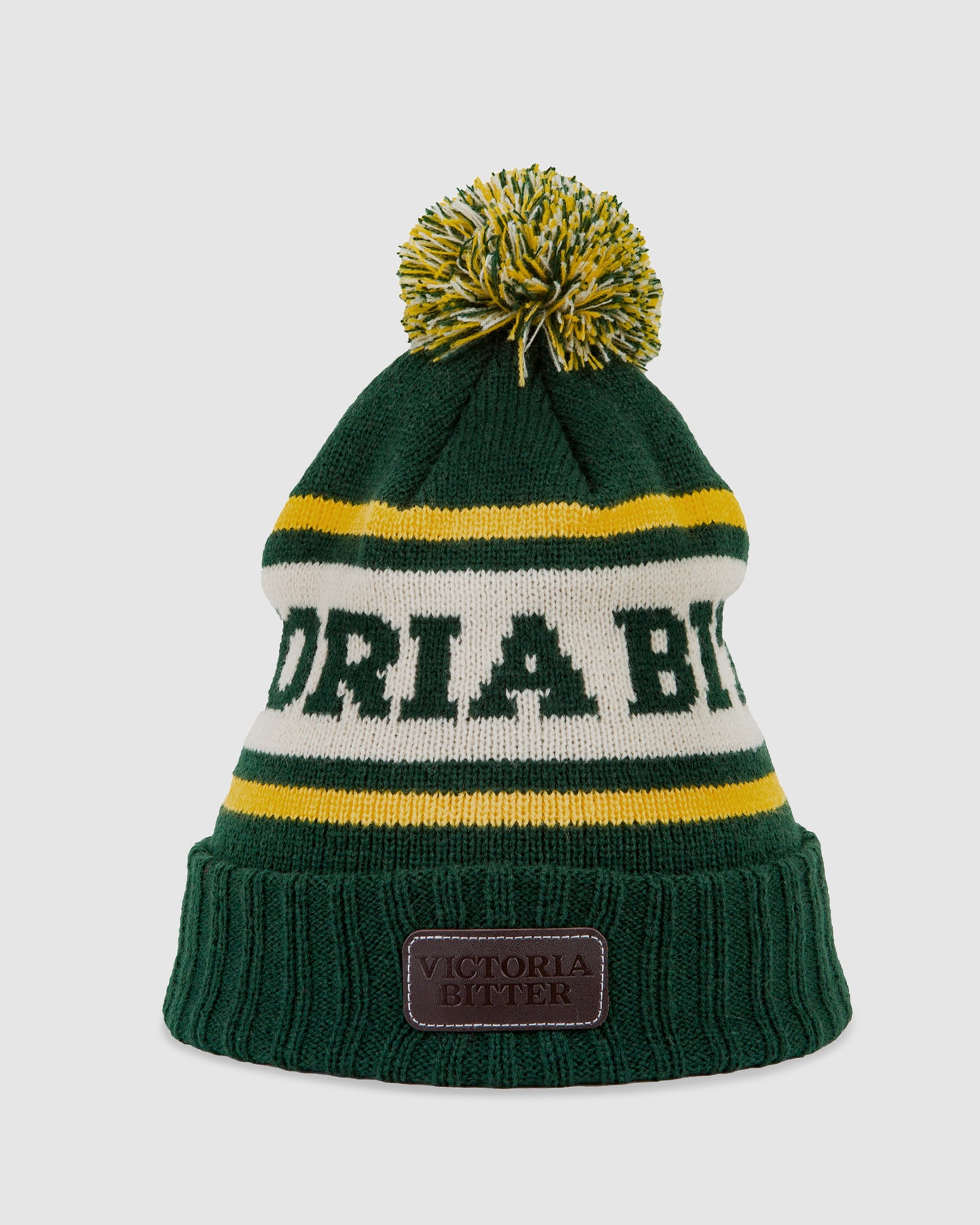 Victoria Bitter Leather Patch Leroy Beanie