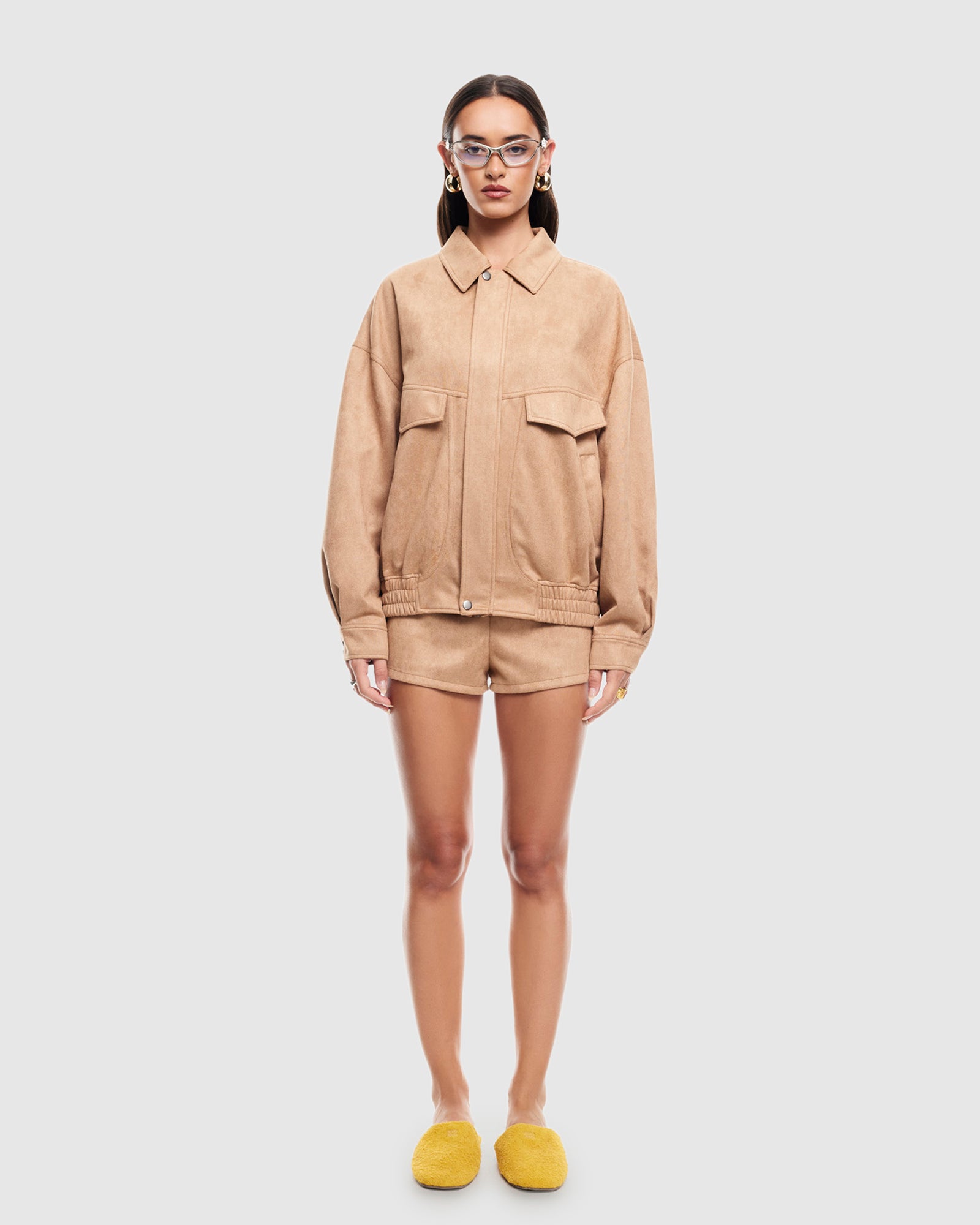 Palm Desert Bomber Jacket CHOCOLATE