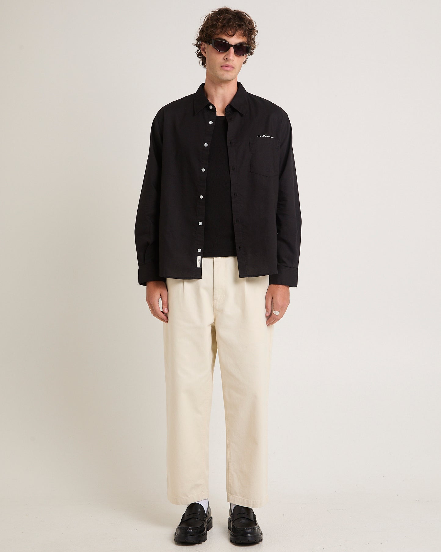 Script Oxford Long Sleeve Shirt