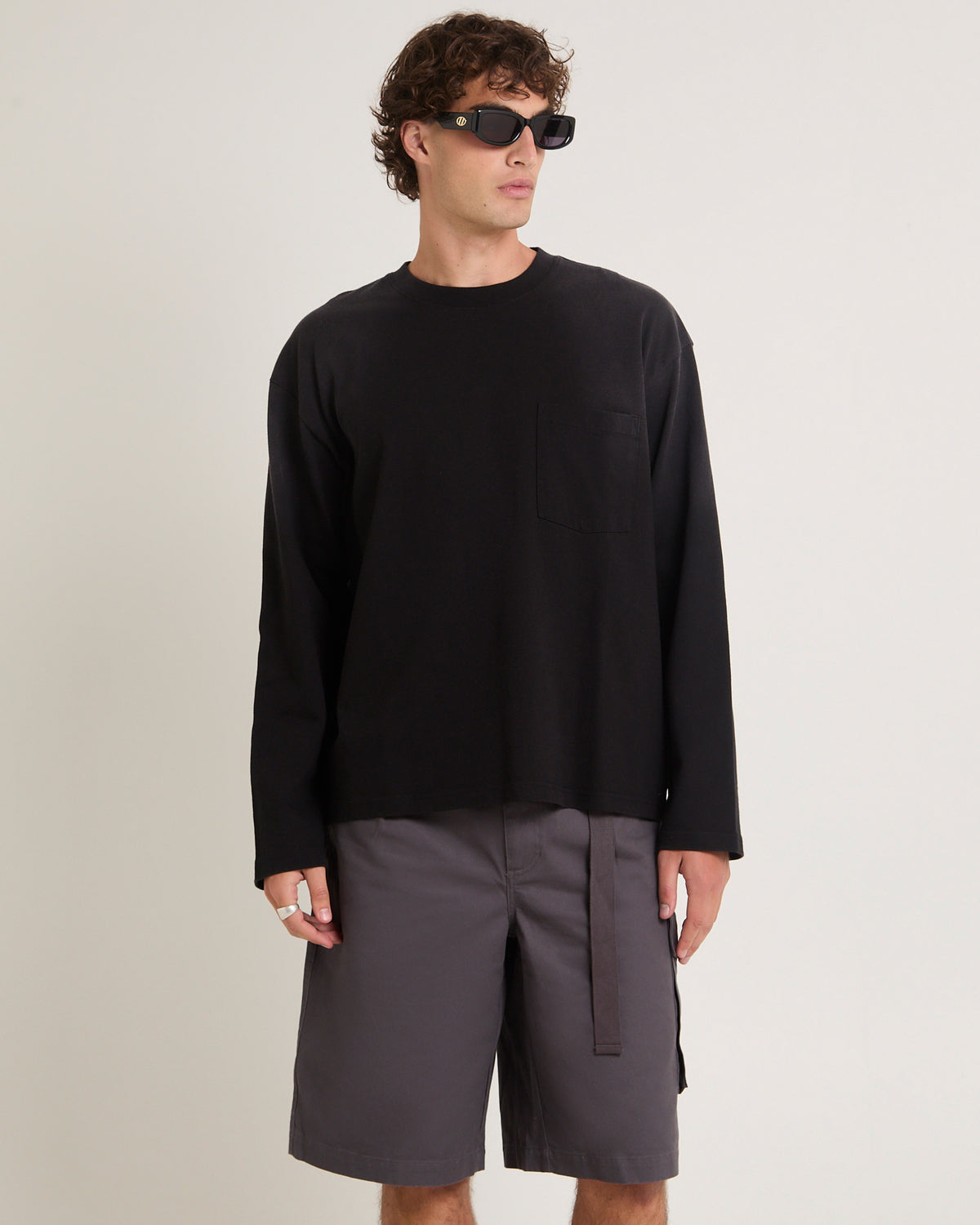 Spray Long Sleeve T-Shirt BLACK