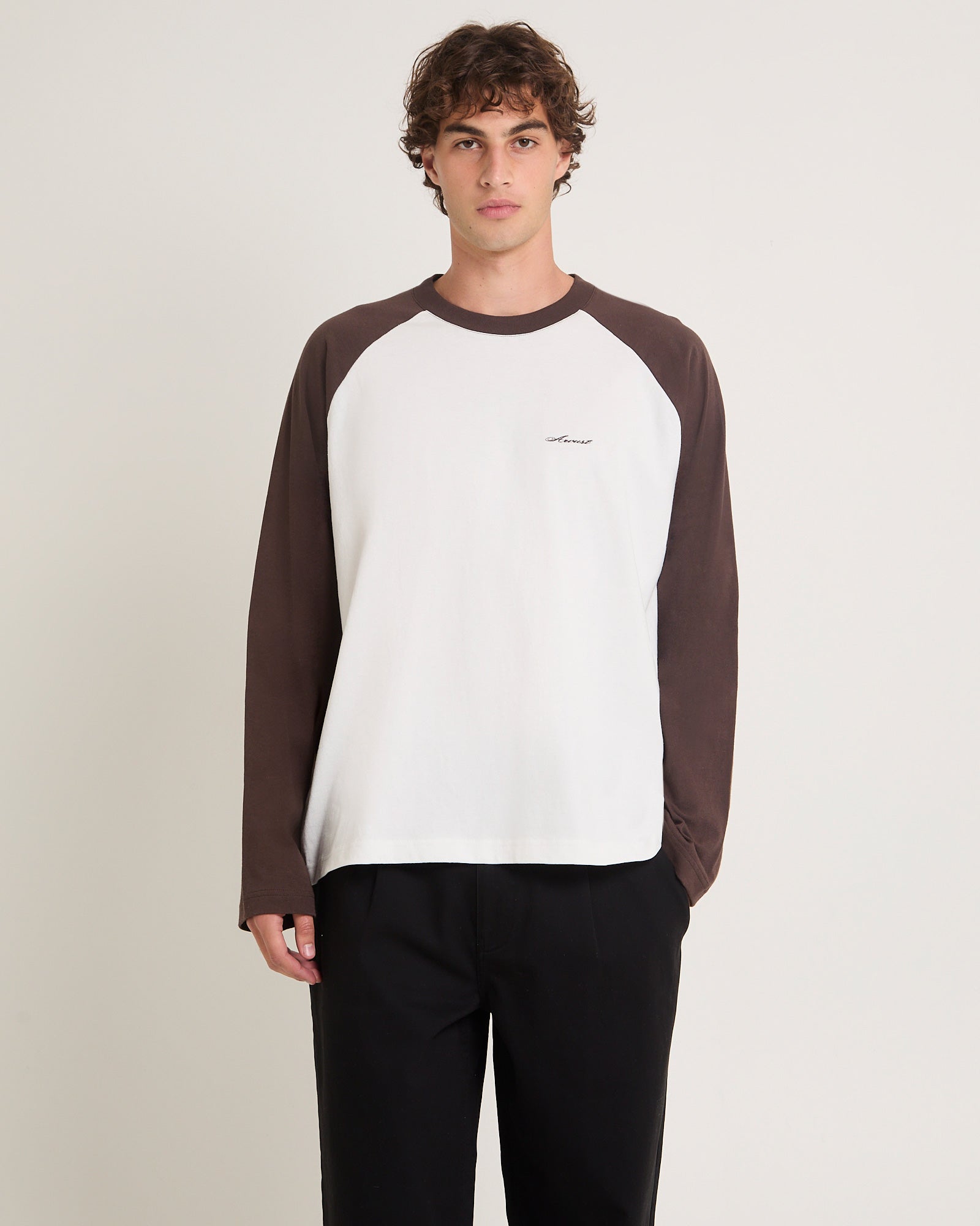 Script Long Sleeve Raglan T-Shirt – General Pants Co.