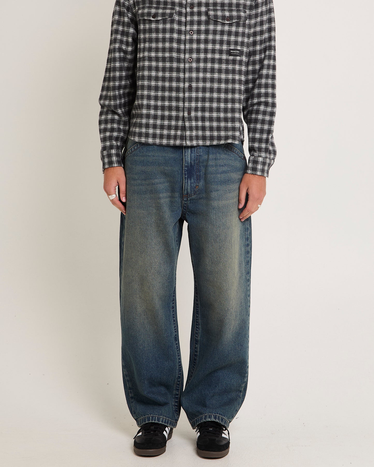 Rip Curl A6 Big Baggy Denim Jeans Zane Board