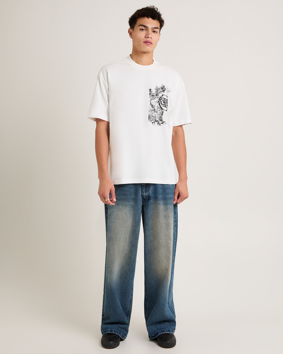 Society Baggy Denim Jeans ERA INK