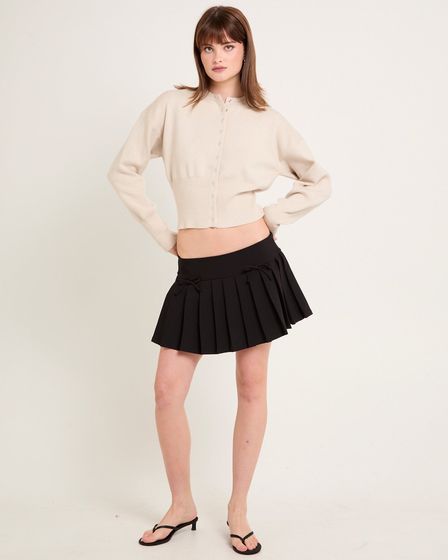 Addison Pleated Mini Skirt