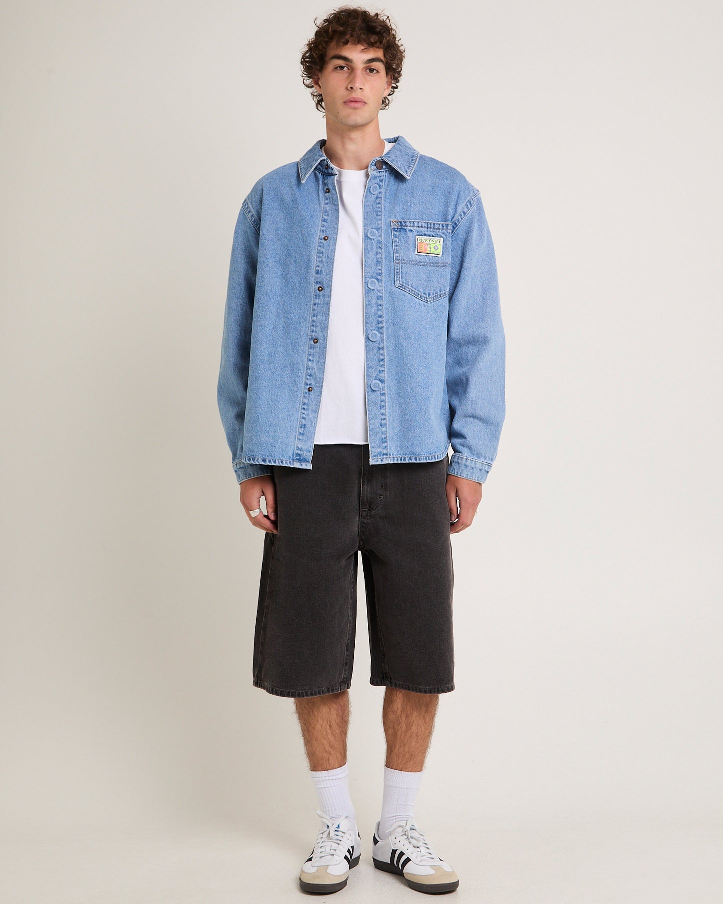 Rip Curl A5 Denim Shacket Larry Tape