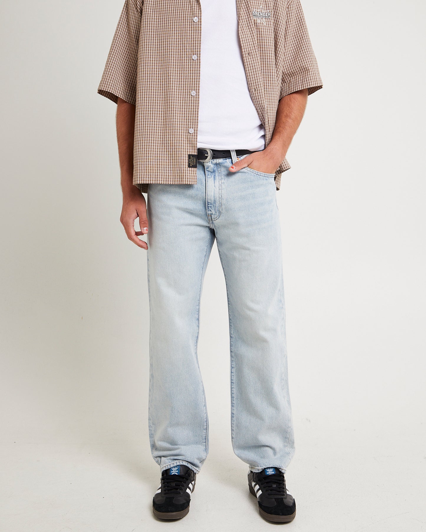 555 Relaxed Straight Denim Jeans