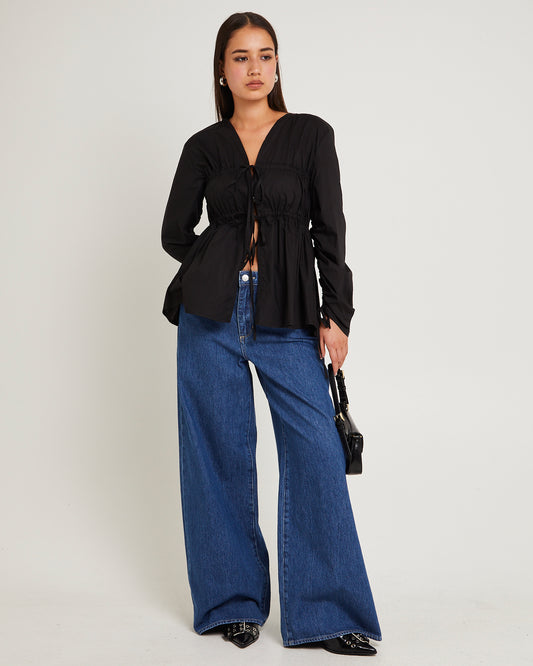Mid Stevie Relaxed Denim Jeans Kick Drum Blue KICK DRUM BLUE