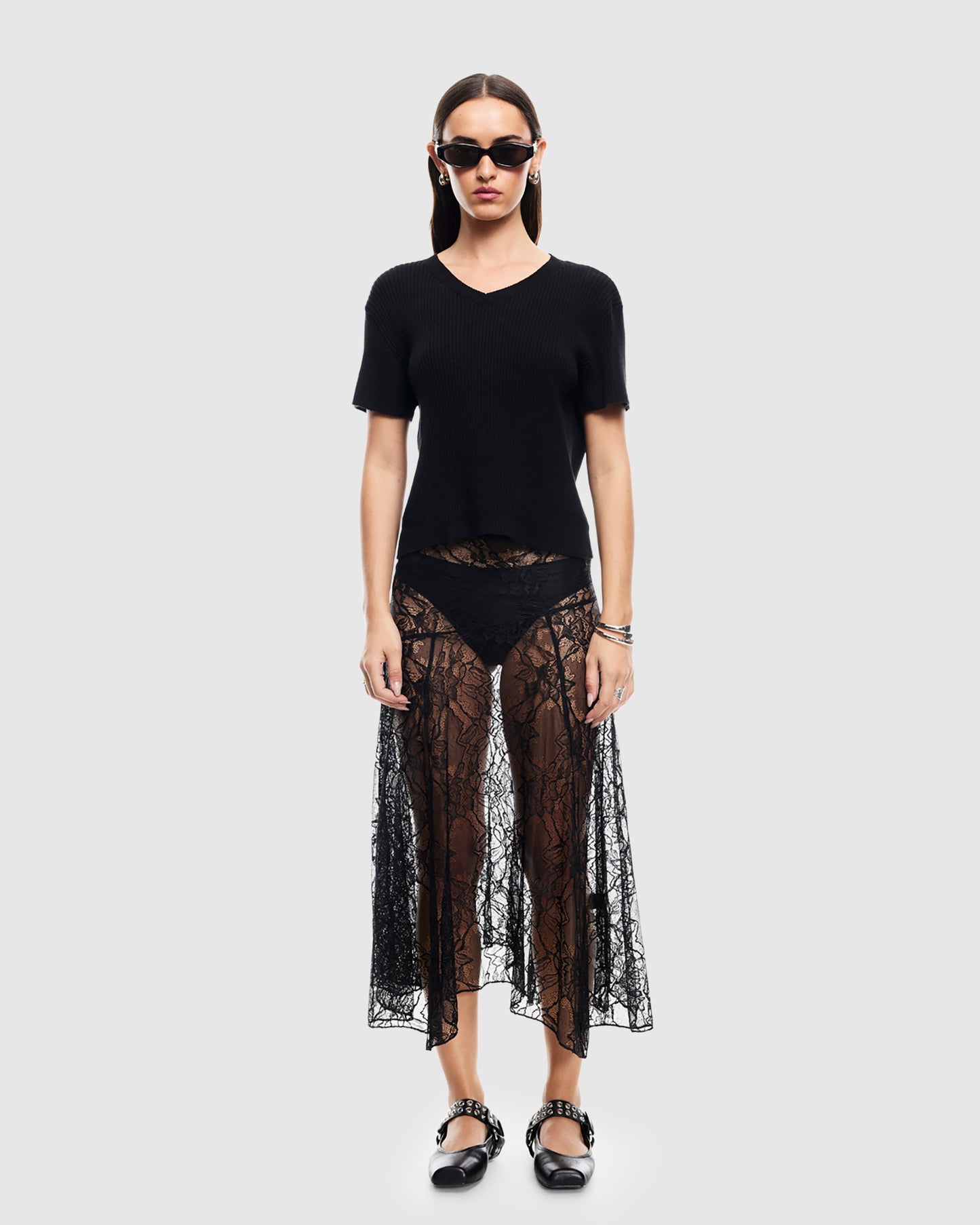 In Bloom Lace Midi Skirt