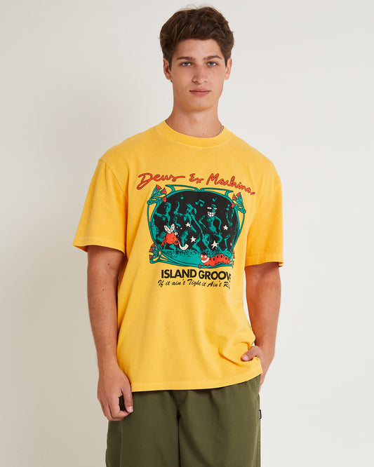 Island Groove T-Shirt Radiant Yellow