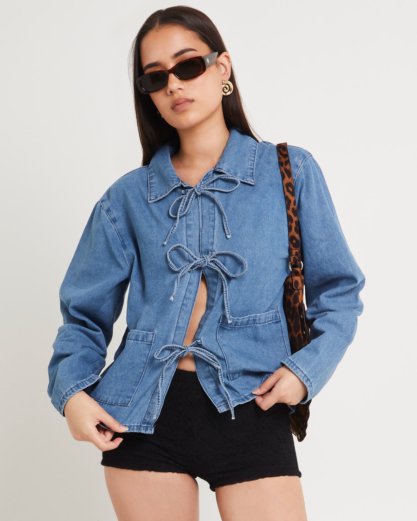 Bow Bow Denim Chore Jacket