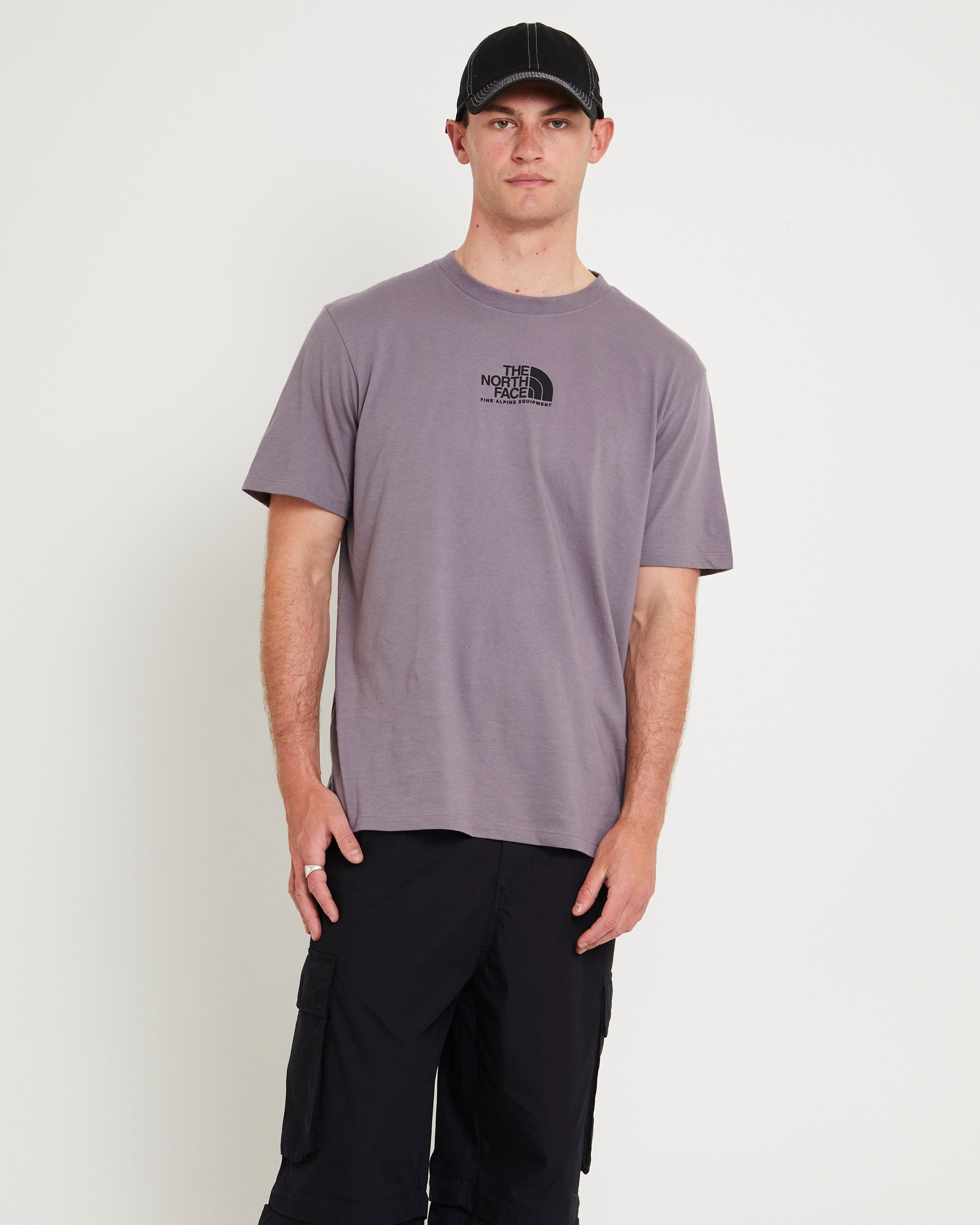 Men's Short-Sleeve Fine Alpine T-Shirt LUNAR STONE