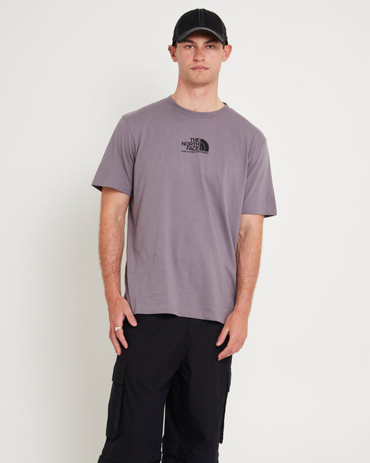 Men's Short-Sleeve Fine Alpine T-Shirt LUNAR STONE