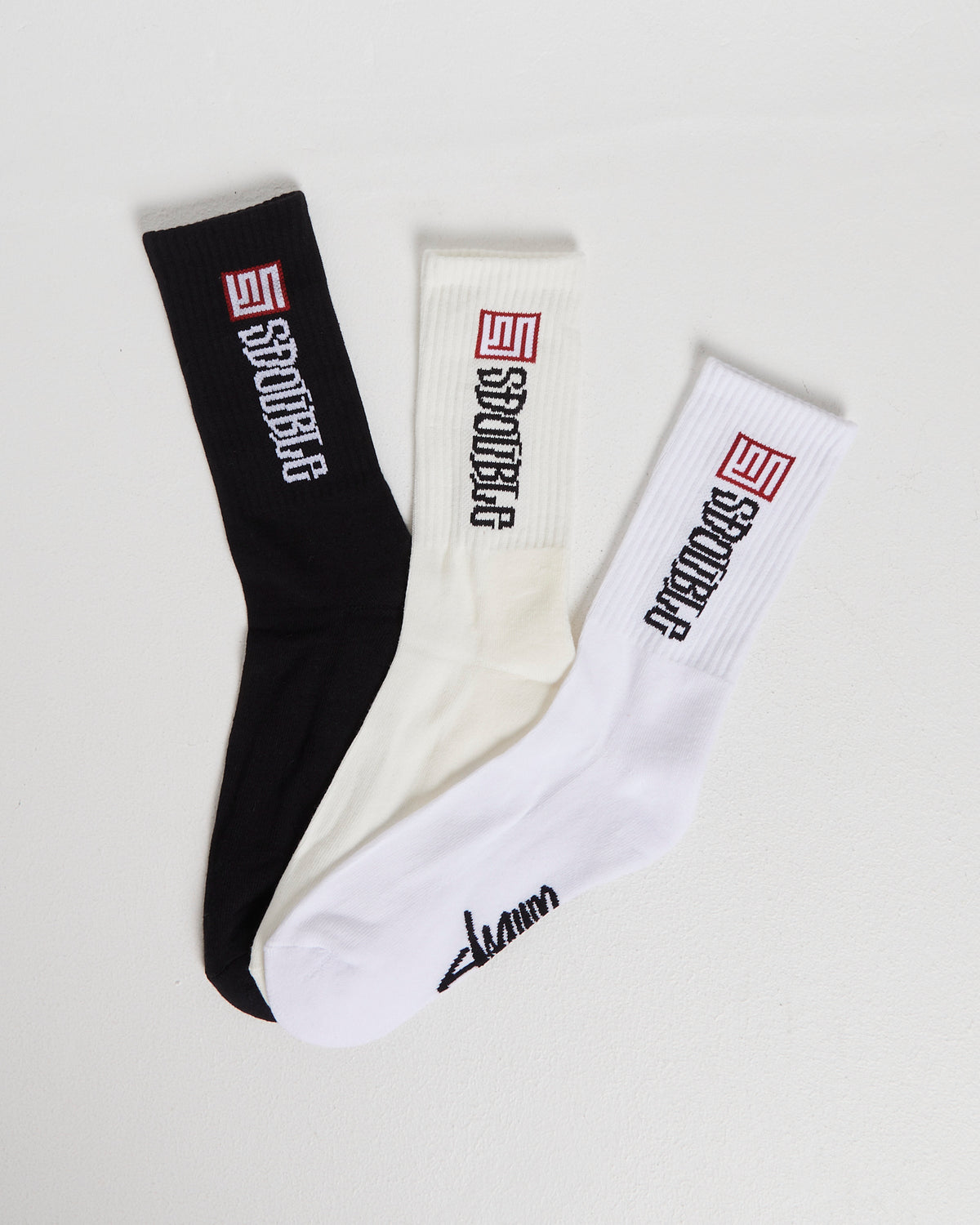 S Cube Mid Block Socks 3 Pack