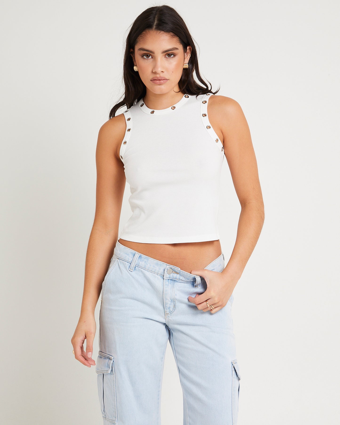 Vera Eyelet Tank Top