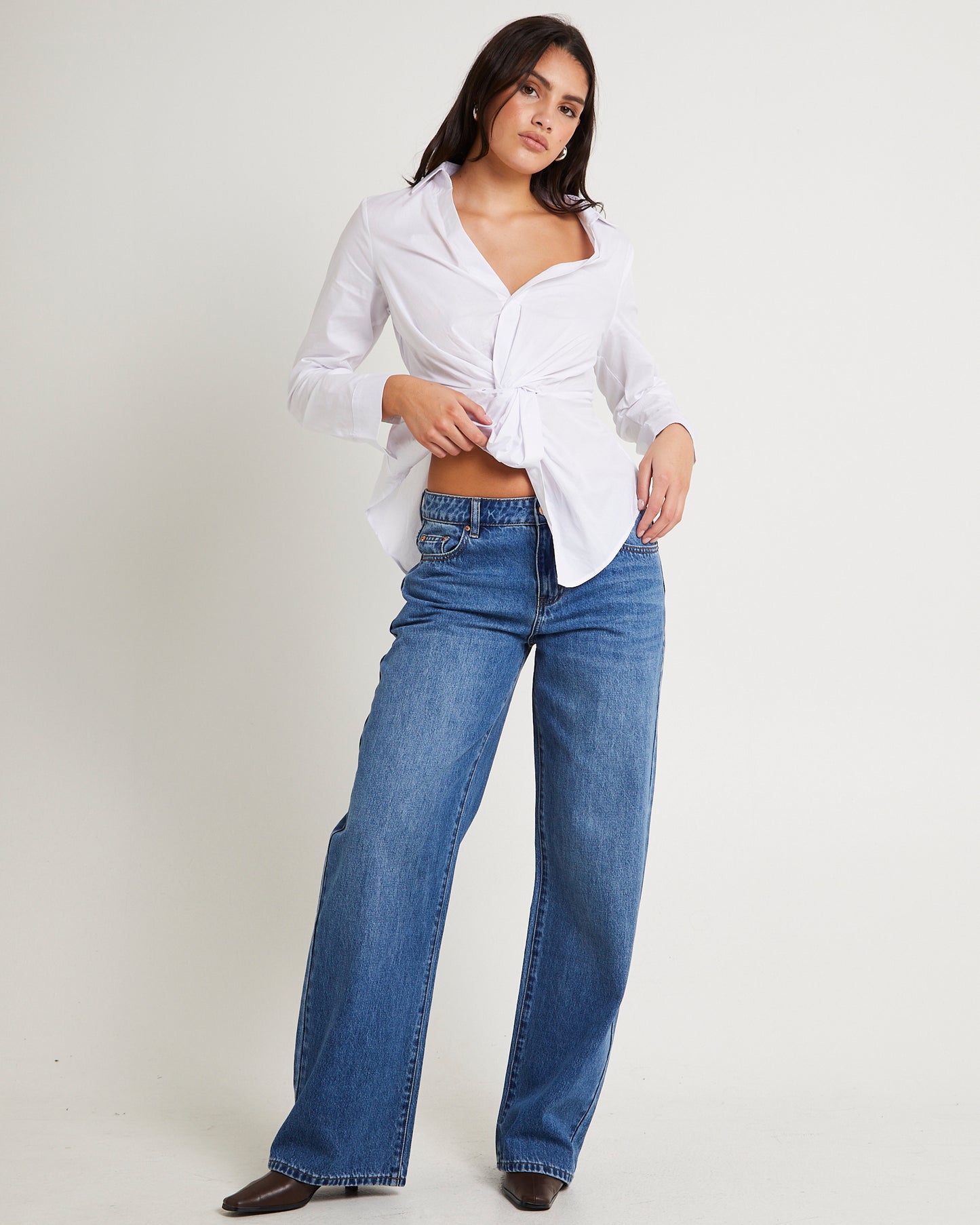 Maylee Low Rise Relaxed Denim Jeans