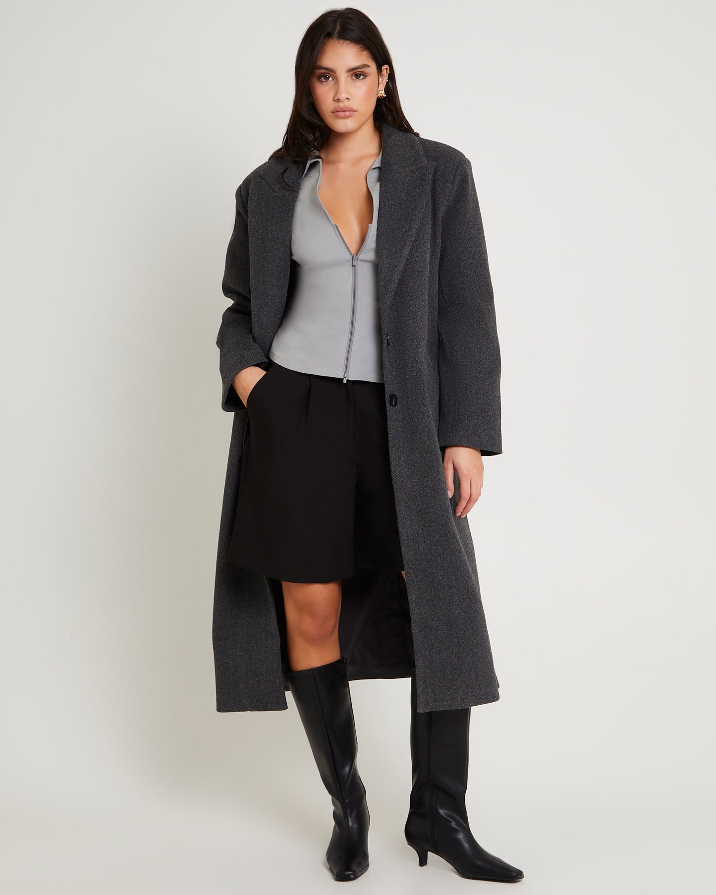 Hailey Melton Oversized Coat