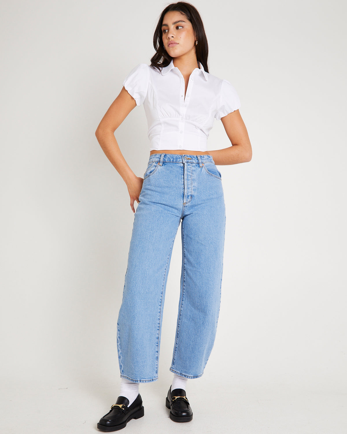 Gigi Barrel Denim Jeans
